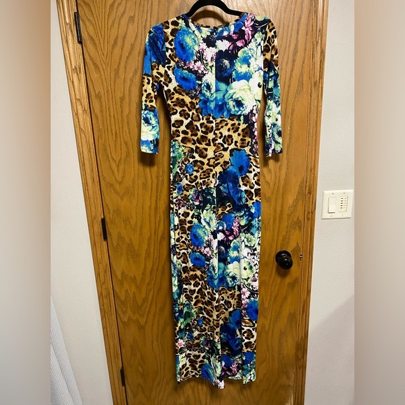BOSTON PROPER MAXI FAUX WRAP DRESS GORGEOUS - SIZE XXS - EUC - Picture 4 of 8